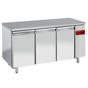 Diamond TS3N/H 3 Door Stainless Steel Refrigerated Counter, 405 Litres - TS3N-H - 1