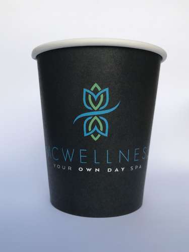 Custom Printed 8oz Single Wall Paper Cups - Custom Branded 8oz Single Walled Paper Cups - 3