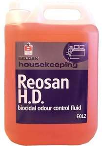 E012 - Selden Reosan Heavy Duty Biocidal Odour Control Fluid - Pack of 4 x 5 Litre - E012