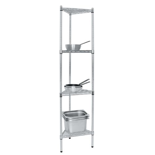 Triangular Shelf for Vogue Wire Shelving 610mm (Pack of 4) - GF983 - 2