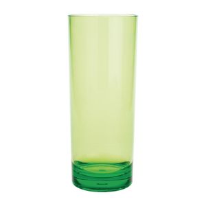 Kristallon Polycarbonate Hi Ball Glasses Green 360ml (Pack of 6) - DC926 - 1