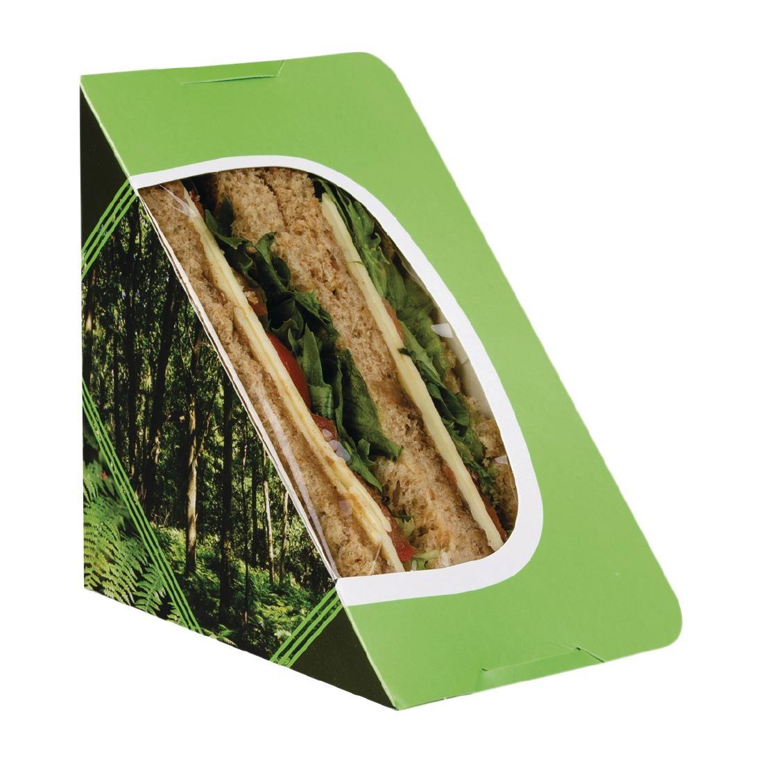 Colpac Recyclable Self-Seal Sandwich Wedges Woodland Print (Pack of 500) - CF587 - 1