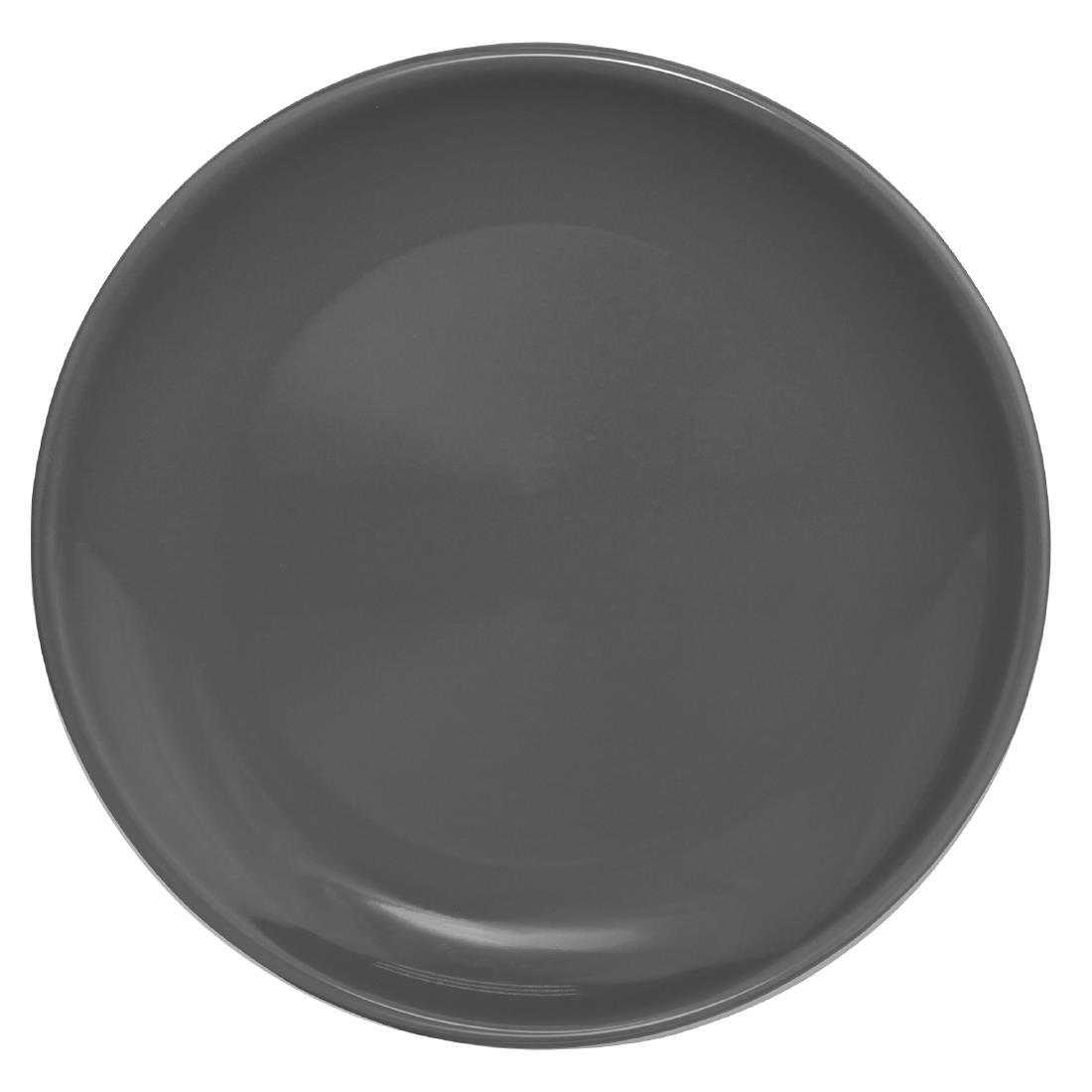 U079 Olympia Whiteware Coupe Plates 250mm Pack of 12 