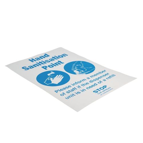Hand Sanitisation Point Sign A4 Self-Adhesive - FN846 - 2