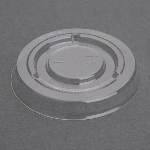 Fiesta Recyclable PET Bagasse Cup Lids Clear (Pack of 1000) - FP426 - 1