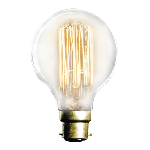 Crystalite CFL Antique Squirrel Cage Golf Ball Bulb Bayonet Cap 60W