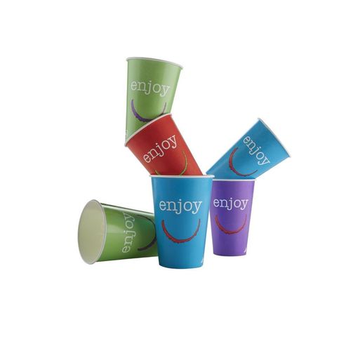 Huhtamaki Enjoy Paper Cold Cups 340ml / 12oz (Pack of 2000)