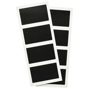 Self Adhesive Rectangular Chalkboard Set 8pcs - CS-RECT-8 - 1