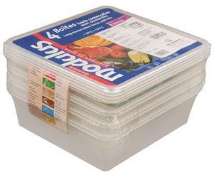 Matfer Modulus R Container And Lid - GN1/2 6L - 257360 (Pack of 4) - 11131-02