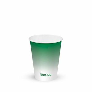 BioPak 280ml / 8oz (80mm) Cold Paper BioCups (Case of 1000) - BCC-8-G-UK - 1