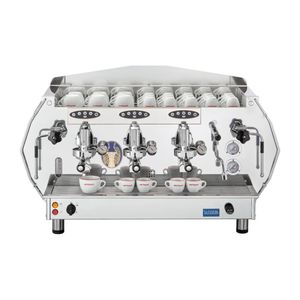 La Pavoni Three Group Automatic Professional Coffee Machine 3-Phase Red DIA3SV1619EU - FU565 - 3