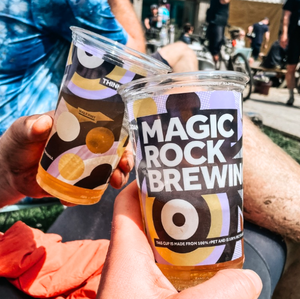 Disposable Plastic Pint Cups - Custom Printed - 1