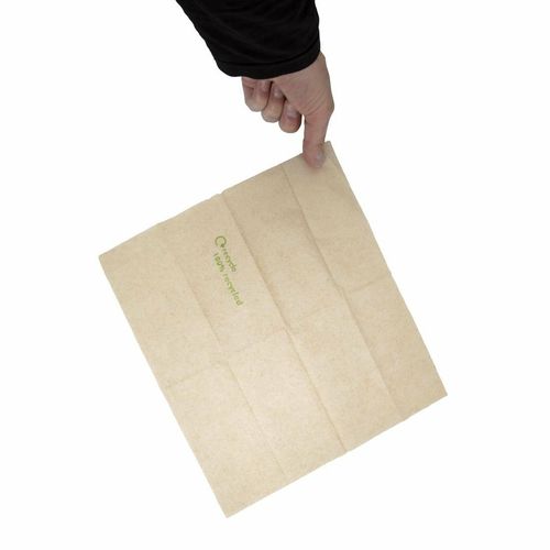 Swantex Recycled Lunch Napkin Kraft 32x30cm 1ply Pre-Folded (Pack of 6000) - GH030 - 4