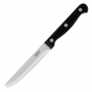 Olympia Rounded Steak Knives Black (Pack of 12) - CS716 - 1