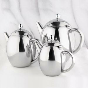 Olympia Richmond Stainless Steel Teapot 1Ltr - GF235 - 3