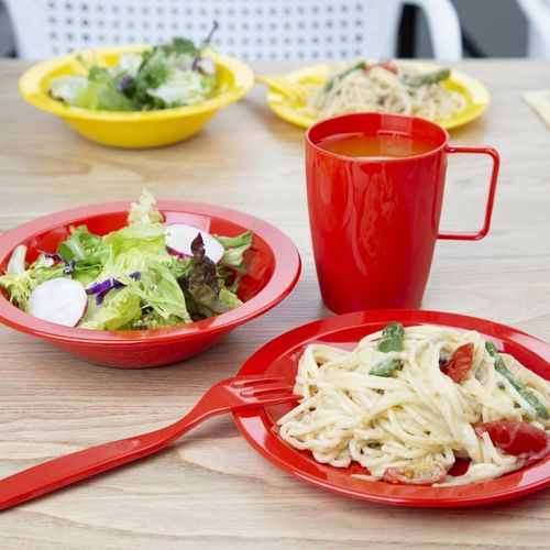 Olympia Kristallon Polycarbonate Bowls Red 172mm (Pack of 12) - CB774 - 5