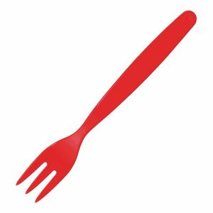 Olympia Kristallon Polycarbonate Fork Red (Pack of 12) - DL118 - 1