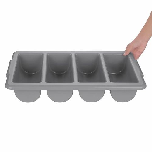 Olympia Kristallon Stackable Plastic Cutlery Tray Large - J850 - 5