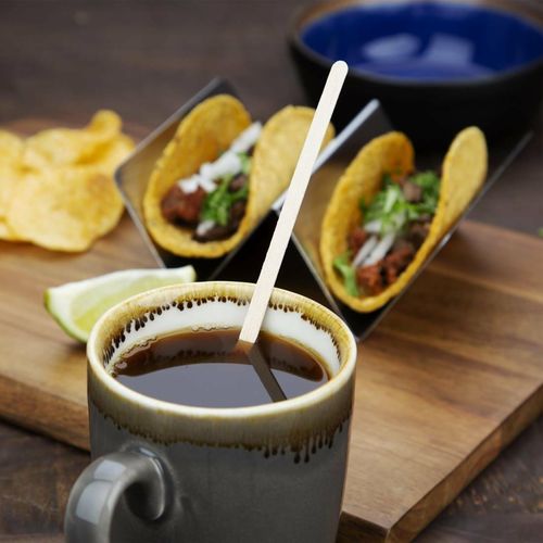 Fiesta Compostable Wooden Coffee Stirrers 190mm (Pack of 1000) - DK390 - 7