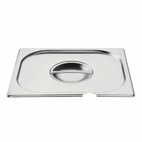 Vogue Stainless Steel 1/2 Gastronorm Notched Lid - CB171 - 3