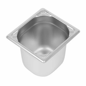 Vogue Heavy Duty Stainless Steel 1/6 Gastronorm Pan 150mm - DW451 - 1