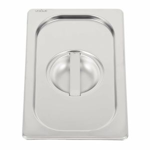 Vogue Heavy Duty Stainless Steel 1/4 Gastronorm Pan Lid - DW458 - 3
