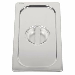 Vogue Heavy Duty Stainless Steel 1/3 Gastronorm Pan Lid - DW457 - 3