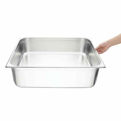 Vogue Stainless Steel 2/1 Gastronorm Pan 200mm - GM317 - 4