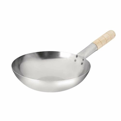 Vogue Mild Steel Wok Flat Base 254mm - K295 - 1