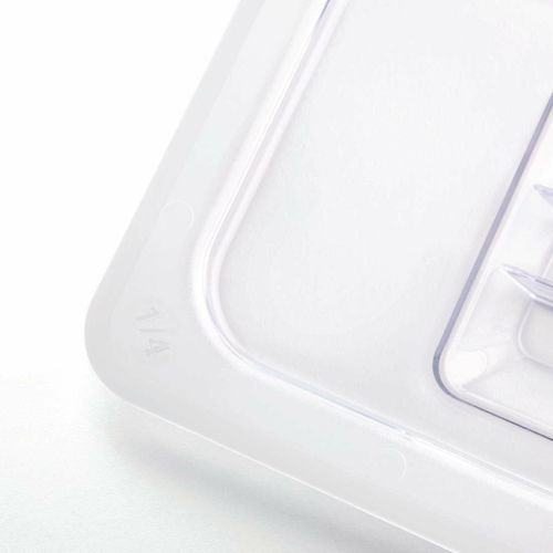 Vogue Polycarbonate 1/4 Gastronorm Lid Clear - U247 - 3