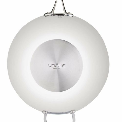 Vogue Tri Wall Wok Flat Base 300mm - Y261 - 5
