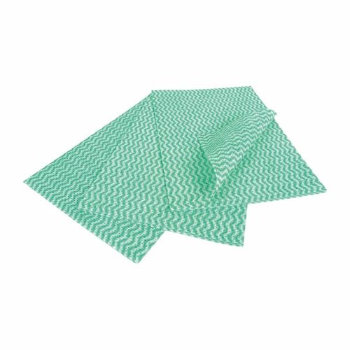 EcoTech Envirowipe Antibacterial Compostable Cleaning Cloths Green (25 Pack) - FA211 - 1