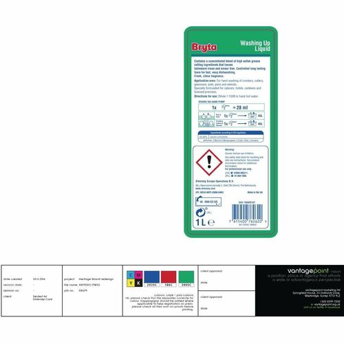 Bryta Washing Up Liquid Concentrate 1Ltr - GH494 - 3
