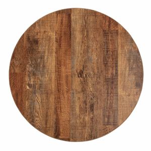 Bolero Pre-Drilled Round Table Top Urban Dark 600mm - DR822 - 1