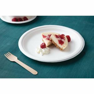 Fiesta Compostable Bagasse Plates Round 260mm (Pack of 50) - CW904 - 3