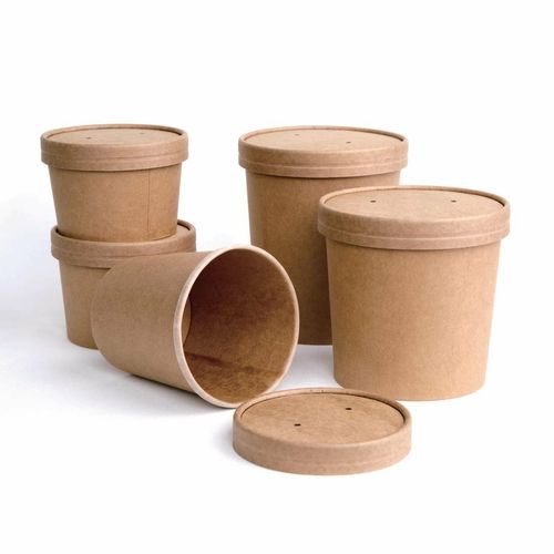Fiesta Compostable Soup Containers 98mm 230ml / 8oz (Pack of 500) - FB160 - 6