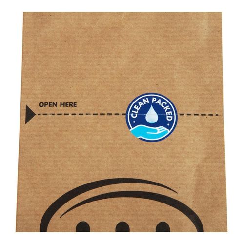 Kraft Recyclable Sealable Paper Cutlery Bags (Pack of 2000) - DF696 - 5