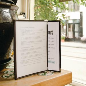 Securit Crystal Double Sided Menu Cover A4 Triple (Pack of 3) - CB843 - 3