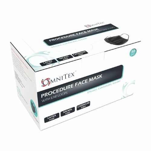 Black Type IIR Front of House Face Masks (Pack of 50) - DF589 - 3