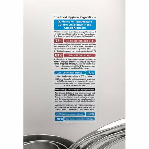2006 Food Act Cook Chill Guidelines Sign - L967 - 6