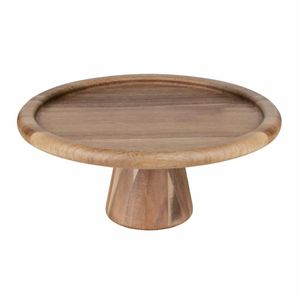 Olympia Acacia Cake Stand 305(Ø) x 127(H)mm - FE150 - 1