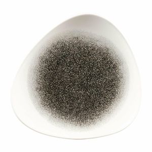Churchill Studio Prints Raku Triangle Plates Quartz Black 192mm (Pack of 12) - FC133 - 1