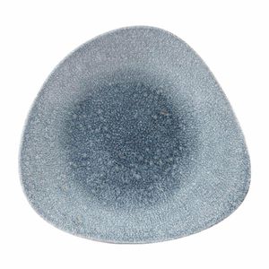 Churchill Studio Prints Raku Triangular Shallow Bowls Topaz Blue 278mm - DW413 - 1