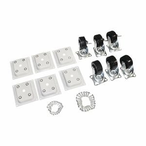 Polar Standard and Braked Castors including fixings for Chest Freezers (Pack of 6) - AJ450 - 1