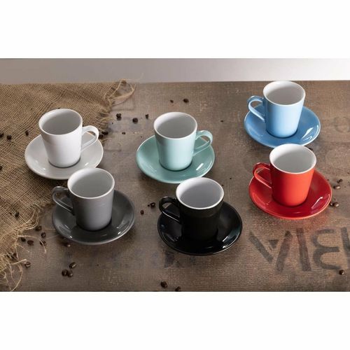 Olympia Cafe Flat White Cups Charcoal 170ml (Pack of 12) - FF992 - 3