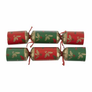 Kraft Holly Plastic-Free Christmas Crackers 12 - Case 50 - DH930 - 3