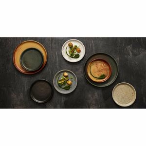 Olympia Canvas Small Rim Round Plate Green Verdigris 180mm (Pack of 6) - FA323 - 3