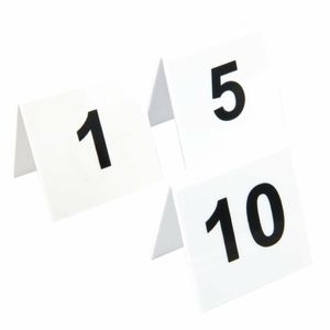 Plastic Table Numbers 1-10 - L981 - 1
