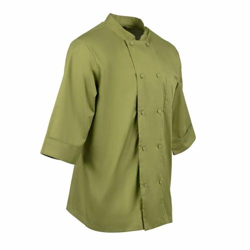 Chef Works Unisex Chefs Jacket Lime XS - B107-XS - 8