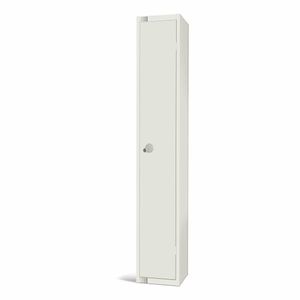 Elite Single Door Padlock Locker White - GR309-P - 1